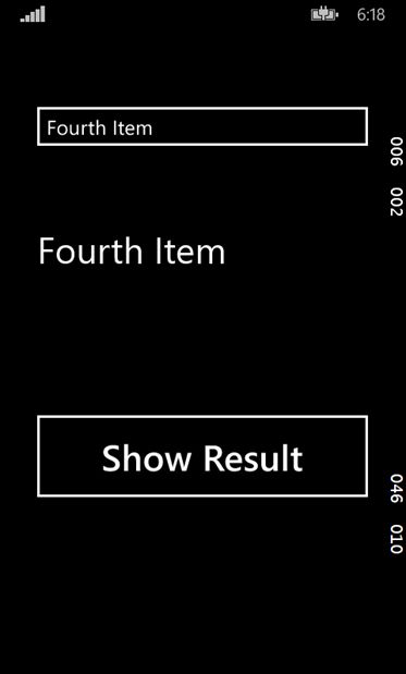 Selection in ComboBox